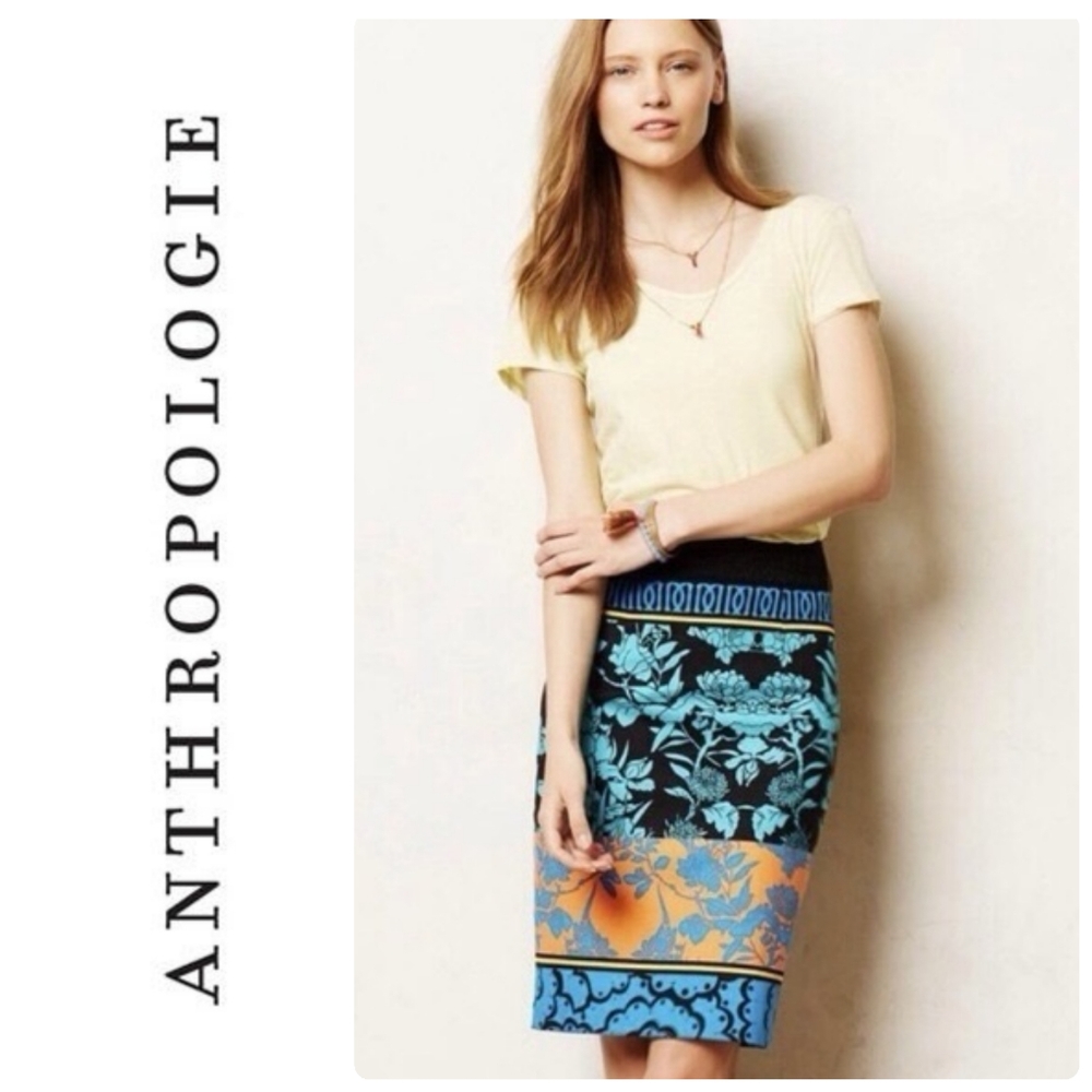 Anthropologie Plenty by Tracy Reese Floral Skirt